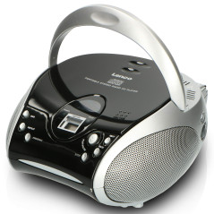 Lenco SCD-24 - Radio CD Enfant - Stéréo - Boombox - Tuner Radio FM - Ttel Storage - 2 x 1,5 W RMS Power - Alimentation Secteur e
