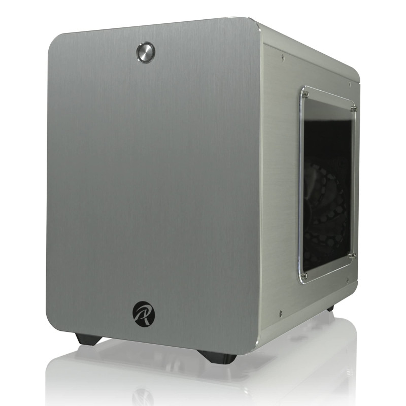 Raijintek METIS Plus Mini-ITX Boîtier PC - Argent Window 0R200057 Noir