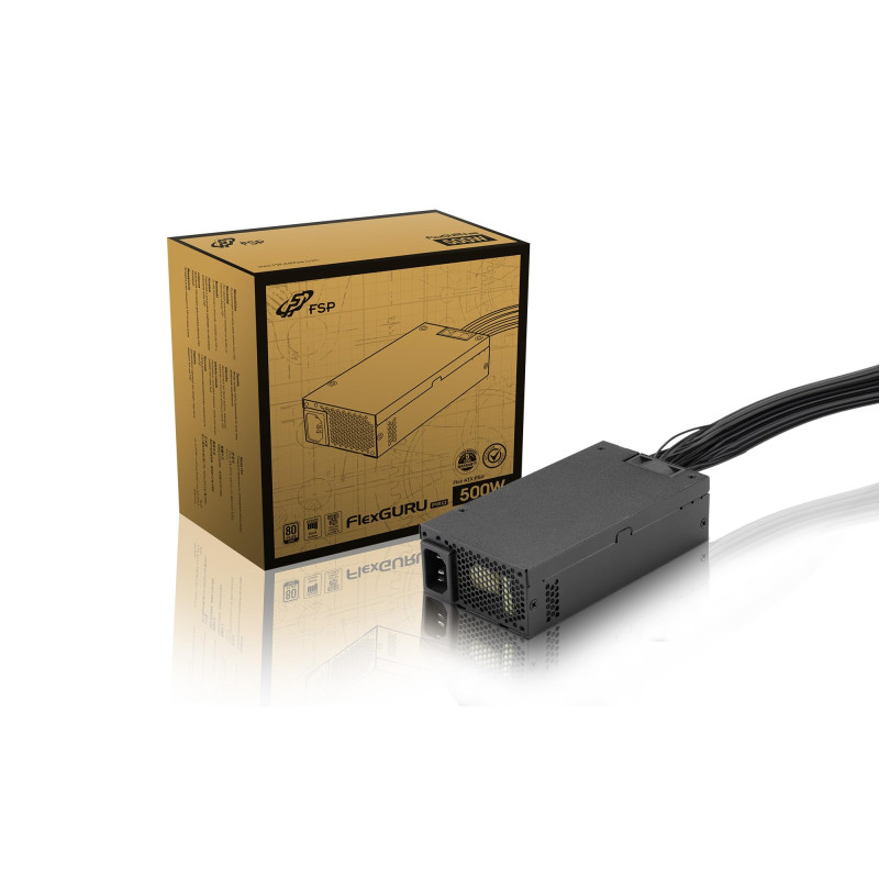FSP/Fortron FlexGURU Pro 500W unité d'alimentation d'énergie 24-pin ATX Noir