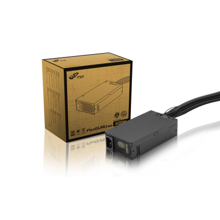 FSP/Fortron FlexGURU Pro 500W unité d'alimentation d'énergie 24-pin ATX Noir