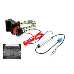 Sound-way Câble Adaptateur ISO Autoradio, Antenne fakra compatible avec Citroen, Peugeot