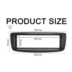 Sound Way Kit Montage Autoradio, Cadre Façade 1 DIN, Adaptateur Antenne Compatible avec Citroen C1, Toyota Aygo, Peugeot 107