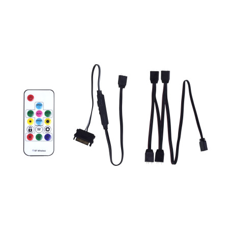 Xilence LQZ.ARGB_Set Remote Télécommande ARGB, Commande à Distance pour Composants PC LED ARGB (alimentations ARGB, refroidisseu