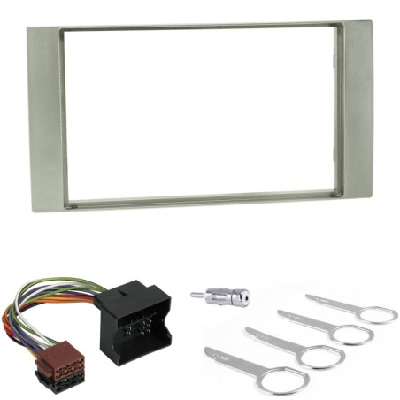 Sound-way - Kit de Montage Autoradio, Façade Cadre de Radio 2 DIN, Adaptateur Compatible avec Ford C-Max/Fiesta/Focus/Galaxy/Kug
