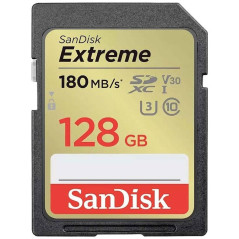 SANDISK - Cards Extreme Plus Carte mémoire SDHC 128 Go 190 Mo/s 90 Mo/s Classe UHS-I