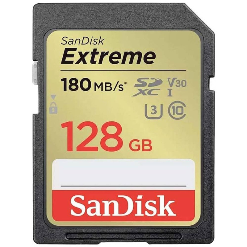 SANDISK - Cards Extreme Plus Carte mémoire SDHC 128 Go 190 Mo/s 90 Mo/s Classe UHS-I