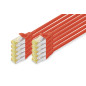 DIGITUS Câble LAN Cat 6A - 2m - 10 pièces - RJ45 Câble réseau - S/FTP Blindé - Compatible Cat-6 & Cat-7 - Rouge DIGITUS Câble LAN Cat 6A - 2m - 10 pièces - RJ45 Câble réseau - S/FTP Blindé - Compatible Cat-6 & Cat-7 - Rouge
