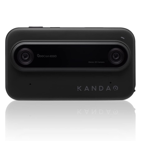 KanDao QooCam Ego - Caméra 3D intégrée avec visionneuse, vidéos 4K, Affichage stéréoscopique instantané, idéale pour Les Voyages