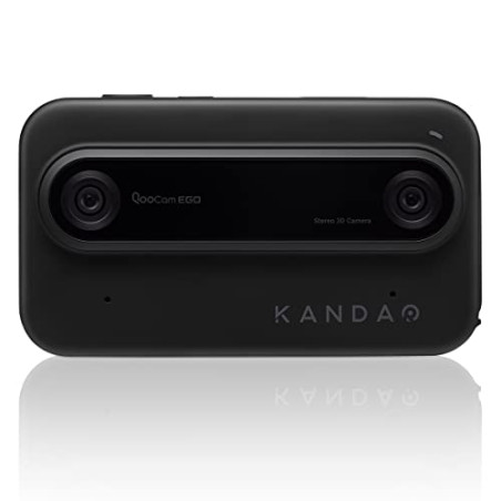 KanDao QooCam Ego - Caméra 3D intégrée avec visionneuse, vidéos 4K, Affichage stéréoscopique instantané, idéale pour Les Voyages