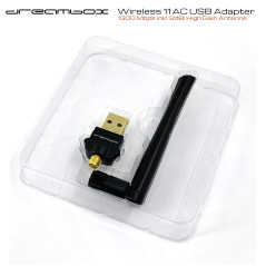 Dreambox Adaptateur USB 2.0 sans fil Dual Band 1300 Mbps avec antenne