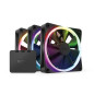 NZXT F120 Ventilateur RGB - RF-R12TF-B1 - Personnalisation avancée de l'éclairage - Refroidissement silencieux - Pack Triple (co NZXT F120 Ventilateur RGB - RF-R12TF-B1 - Personnalisation avancée de l'éclairage - Refroidissement silencieux - Pack Triple (co