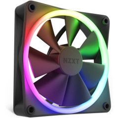 NZXT F120 Ventilateur RGB - RF-R12TF-B1 - Personnalisation avancée de l'éclairage - Refroidissement silencieux - Pack Triple (co