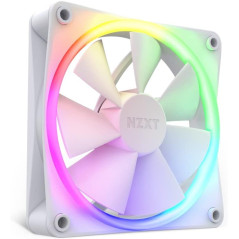 NZXT F120 Ventilateur RGB - RF-R12TF-W1 - Personnalisation avancée de l'éclairage - Refroidissement silencieux - Pack Triple (co