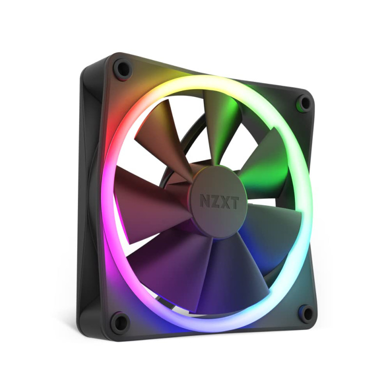 NZXT F120 Ventilateur RGB - RF-R12SF-B1 - Personnalisation avancée de l'éclairage RGB - Refroidissement silencieux - Vendu seul NZXT F120 Ventilateur RGB - RF-R12SF-B1 - Personnalisation avancée de l'éclairage RGB - Refroidissement silencieux - Vendu seul