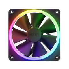 NZXT F120 Ventilateur RGB - RF-R12SF-B1 - Personnalisation avancée de l'éclairage RGB - Refroidissement silencieux - Vendu seul
