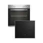 Beko BBUC12020X Einbau Herdset mit Glaskeramikkochfeld, 60cm breit, 74L, Grill, Ober-Unterhitze, Restwärmeanzeige, SteamShine, E Beko BBUC12020X Einbau Herdset mit Glaskeramikkochfeld, 60cm breit, 74L, Grill, Ober-Unterhitze, Restwärmeanzeige, SteamShine, E