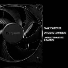 be quiet! Silent Wings 4 140mm PWM high-speed Black ventilateur, pales optimisées, une performance extraordinairement élevée, un