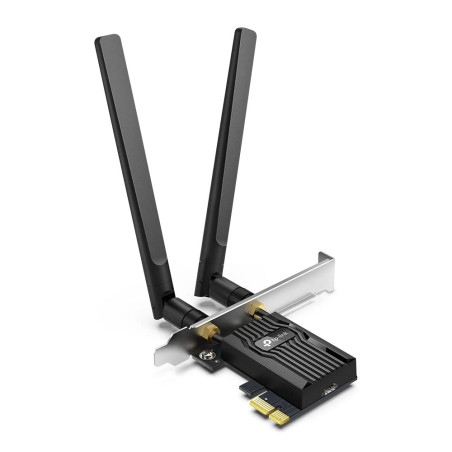 TP-Link WiFi 6 Carte WiFi PCIe AX3000, Archer TX55E, Adaptateur Bi-Bande Carte WiFi Bluetooth 5.2 avec 2 antennes multidirection