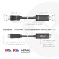 CLUB3D CAC-1087 Câble DisplayPort 1.4 vers HDMI 4K120Hz ou 8K60Hz HDR10 3m M/M CLUB3D CAC-1087 Câble DisplayPort 1.4 vers HDMI 4K120Hz ou 8K60Hz HDR10 3m M/M