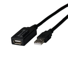 EFB Câble répéteur USB2.0 actif 5 m femelle USB-A vers USB-A mâle