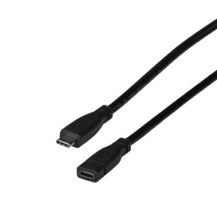 EFB Câble d'extension USB 3.2 Gen2 10 Gbit 3 A type C - C passif, 1 m