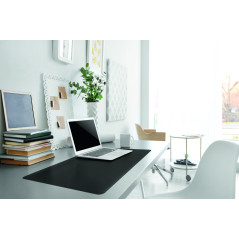 DURABLE - Sous-main à bords arrondis - antidérapant - 65 x 50 cm - en polypropylène - Noir - 713301