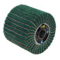 Brosse fibre synthétique et lamelles abrasives Ø120mm/L100mm Brosse fibre synthétique et lamelles abrasives Ø120mm/L100mm