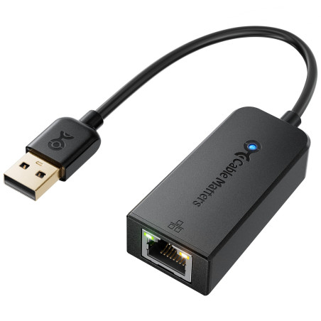 Cable Matters Câble USB 2.0 vers Ethernet noir USB 2.0