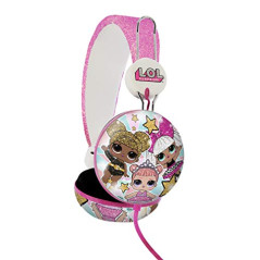 OTL Technlogies LOL Surprise Glitter Glam Tween Dome Casque d'écoute, Filaire, pour Enfants (Produit sous Licence Officielle)