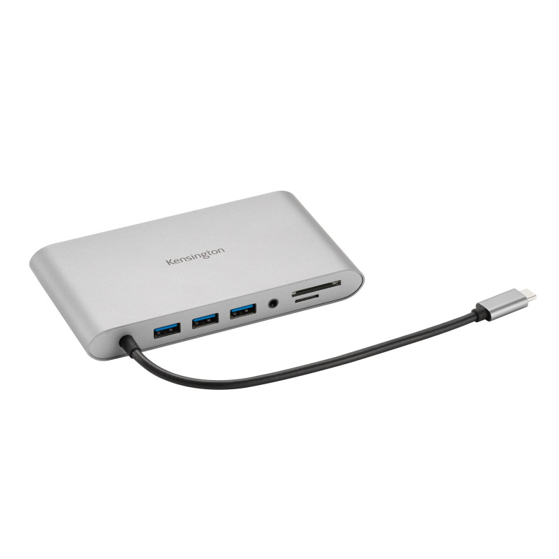 Kensington UH1440P - Station d’Accueil USB-C 10-en-1 avec Double Sortie Vidéo, 5 Gbits/s, Sans Pilote, Compatibilité Universelle Kensington UH1440P - Station d’Accueil USB-C 10-en-1 avec Double Sortie Vidéo, 5 Gbits/s, Sans Pilote, Compatibilité Universelle