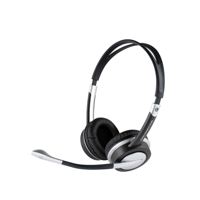APM Micro Casque 2 oreillettes + contrôle volume Noir/Argent APM Micro Casque 2 oreillettes + contrôle volume Noir/Argent