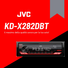 JVC autoradio USB, Bluetooth, Dab+, KD-282 DBT KD-X282DBT, Noir