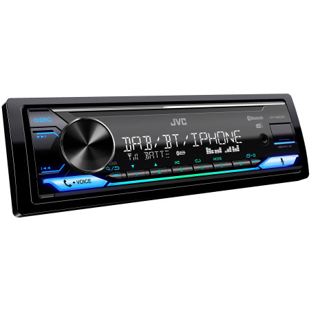 JVC autoradio USB, iPod, Bluetooth, Dab+, KD-X482DBT Noir