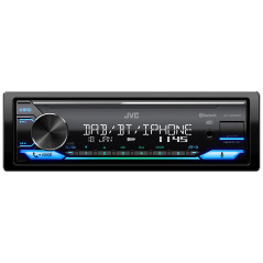 JVC autoradio USB, iPod, Bluetooth, Dab+, KD-X482DBT Noir