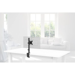 Hama Support écran PC '00118489' (Bras Support d'Ecran Moniteur PC 33-81 cm /13"-32", Hauteur réglable, Pivotant, Inclinable, Sy