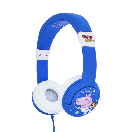 OTL Technologies Peppa Pig George Rocket Junior Casque d'écoute, Filaire, pour Enfants (Produit sous Licence Officielle)