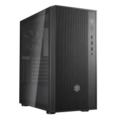 Silverstone FARA R1 - Boîtier pour Ordinateur FARA R1-V2 Tower ATX, Panneau Avant en Maille, Partie latérale en Verre trempé, No