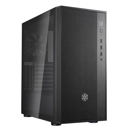 Silverstone FARA R1 - Boîtier pour Ordinateur FARA R1-V2 Tower ATX, Panneau Avant en Maille, Partie latérale en Verre trempé, No