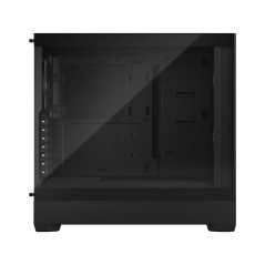 Fractal Design Pop Air Black - Tempered Glass Clear Tint - Honeycomb Mesh Front – TG Side Panel - Three 120 mm Aspect 12 Fans In