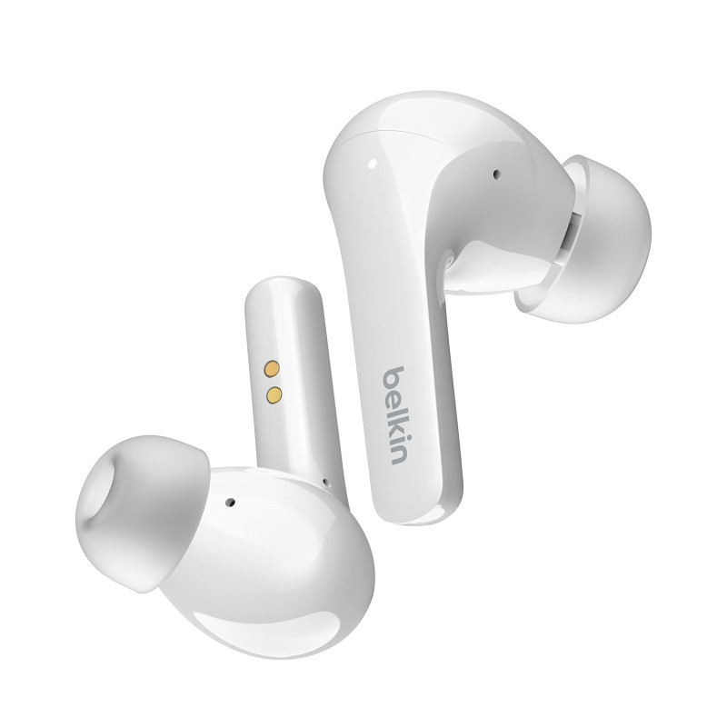 Belkin Écouteurs Bluetooth True Wireless SOUNDFORM Flow avec suppression du bruit de fond (Bluetooth,IPX5 résistance à l’eau, 31 Belkin Écouteurs Bluetooth True Wireless SOUNDFORM Flow avec suppression du bruit de fond (Bluetooth,IPX5 résistance à l’eau, 31