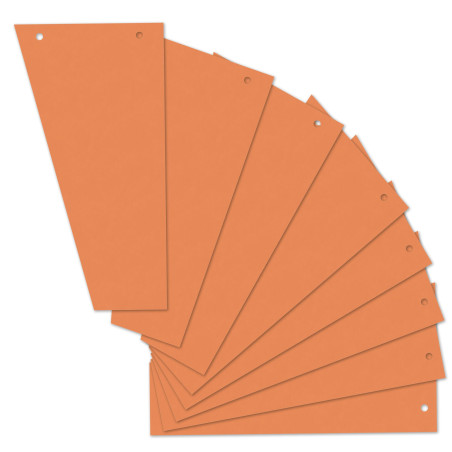 Herlitz Intercalaires trapèze, 120 x 230 mm 100 pièces Orange