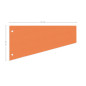 Herlitz Intercalaires trapèze, 120 x 230 mm 100 pièces Orange