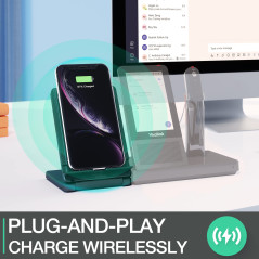 Yealink DECT WHC60 Chargeur sans Fil Qi pour Casque WH66/67, Noir