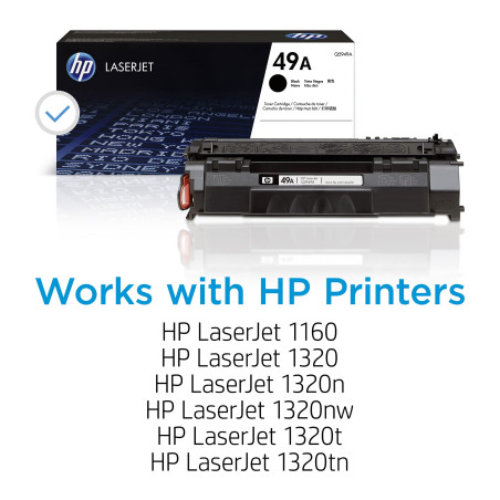 HP 49A Q5949A Toner Noir pour imprimante Laser