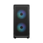 Fractal Design Focus 2 RGB Black - Tempered Glass Clear Tint - Mesh Front – Two 140 mm RGB Aspect Fans Included - ATX Gaming Cas Fractal Design Focus 2 RGB Black - Tempered Glass Clear Tint - Mesh Front – Two 140 mm RGB Aspect Fans Included - ATX Gaming Cas