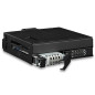 ICY Dock ToughArmor MB105VP-B Lot de 2 boîtiers U.2 / U.3 NVMe PCIe 4.0 64 Gbps SSD (jusqu'à 15 mm) vers 1 boîtier SlimSAS 8i (S