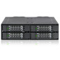 ICY DOCK Rack Mobile Robust métallique, boitier de Rack pour 4 x SSD U.2/U.3 NVMe Oculink (SFF-8612) PCIe 4.0 pour Baie de 5,25" ICY DOCK Rack Mobile Robust métallique, boitier de Rack pour 4 x SSD U.2/U.3 NVMe Oculink (SFF-8612) PCIe 4.0 pour Baie de 5,25"