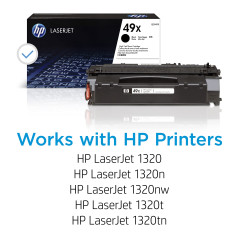 HP Q5949X 49X High Yield Original LaserJet Toner Cartridge, Black, Single Pack