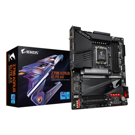 GIGABYTE Z790 AORUS Elite AX Carte Mère - Prend en Charge Les processeurs Intel Core 14e génération, 16*+2+1 Phases VRM Numériqu
