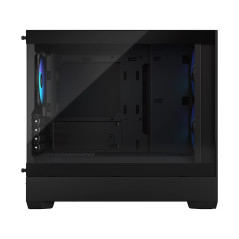 Fractal Design Pop Mini Air RGB Black - Tempered Glass Clear Tint - Honeycomb Mesh Front – TG Side Panel - Three 120 mm Aspect 1